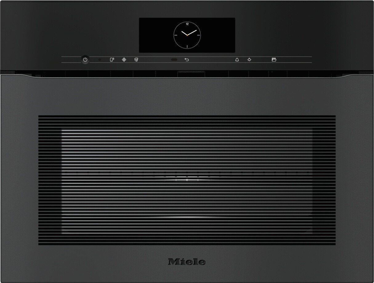 Духовой шкаф с СВЧ с фасадом без ручек Miele H 7840 BMX OBSW mat